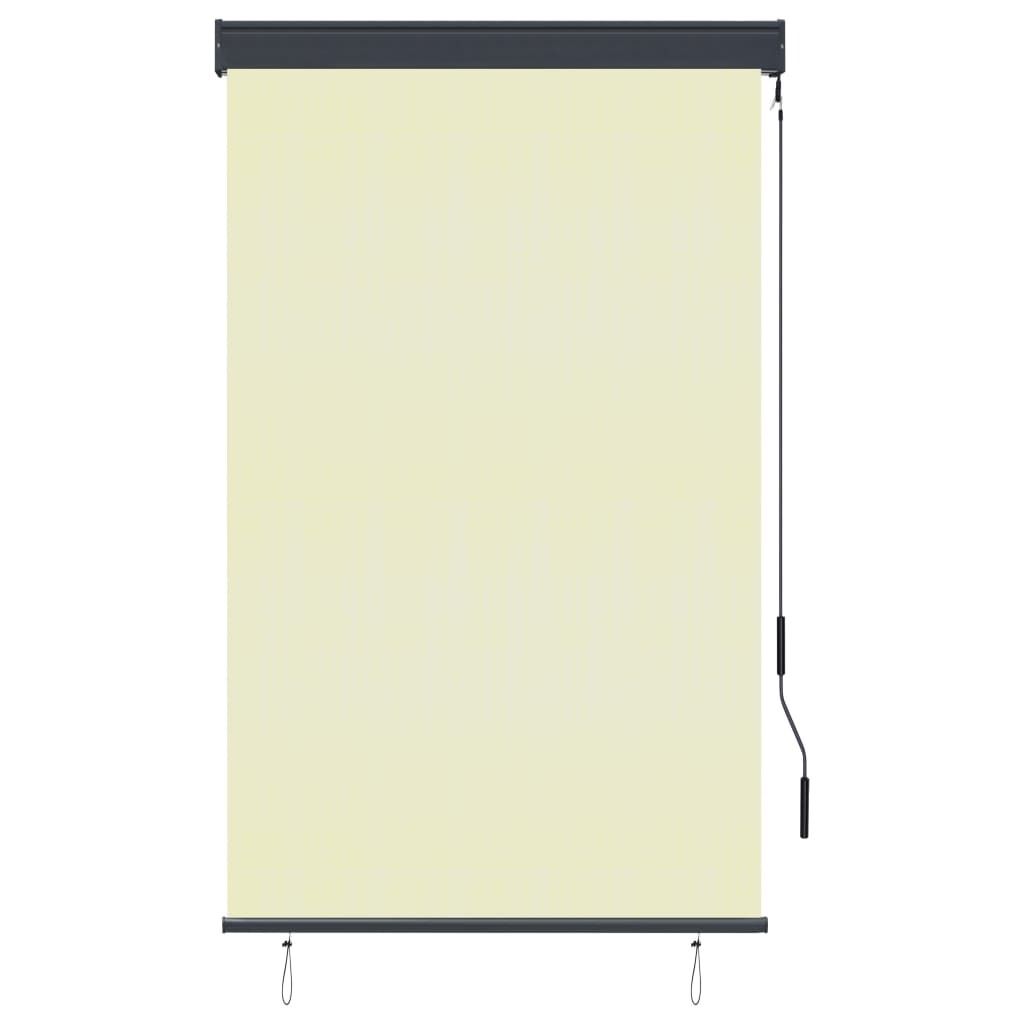 vidaXL Tenda a rullo per esterni 100 x 250 cm bianco crema Immagine del prodotto 