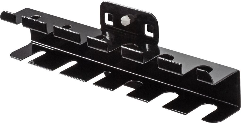 Schraubendreherhalter Für Lochplatte | 6 Schraubendreher | HxBxT 4x20x3,5cm | Tiefschwarz