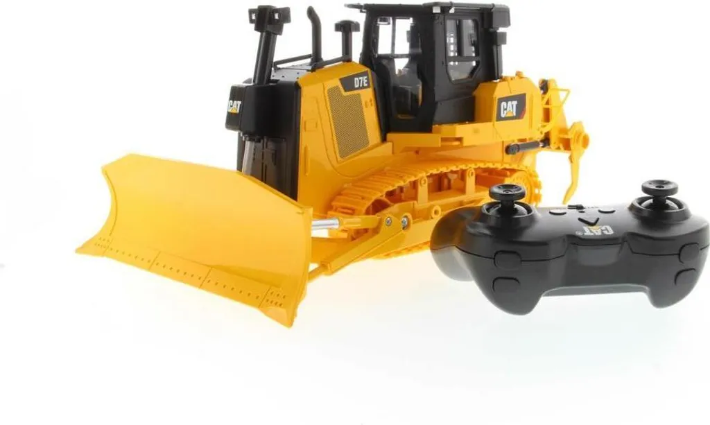 Bulldozer RC CAT D7E Carrera avec Lame Mobile et Sons Réalistes 1:24 - 10