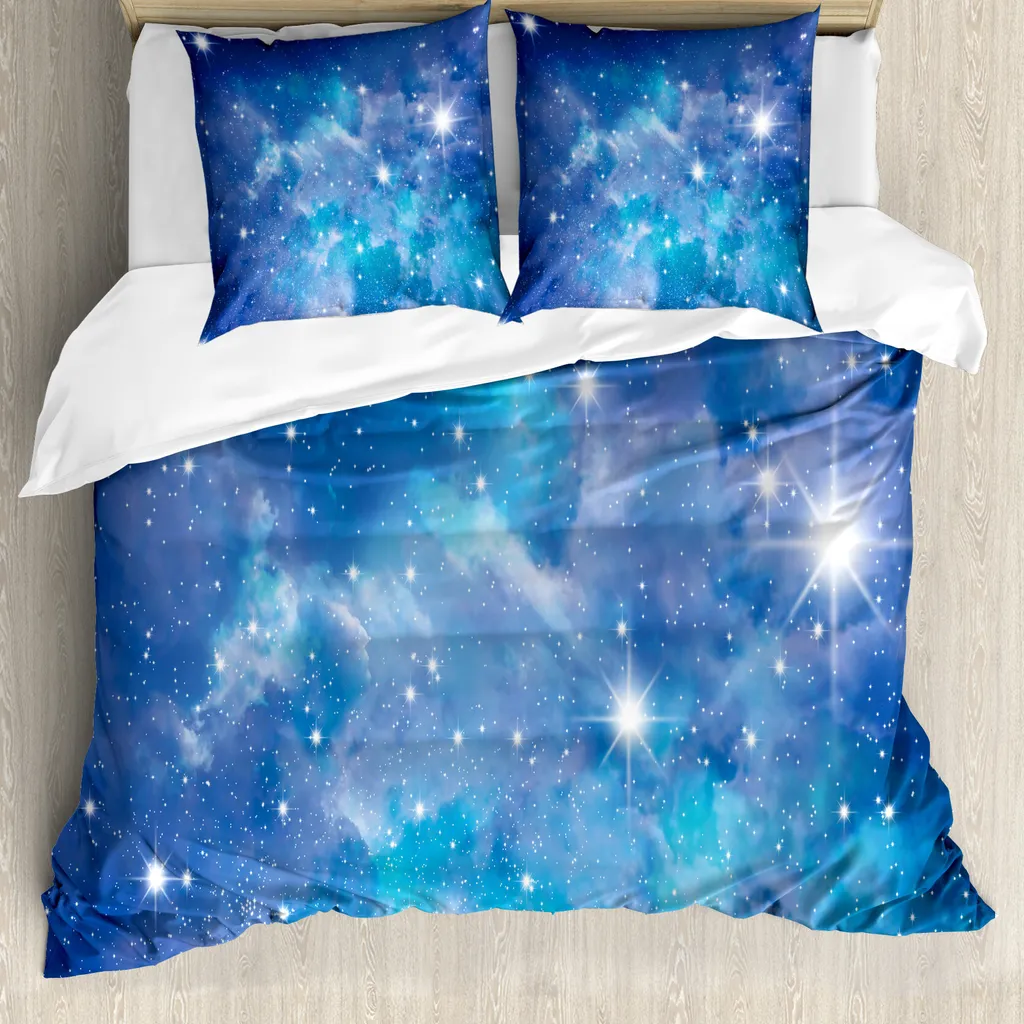 Copripiumino Spaziale 200x200 ABAKUHAUS Viola Turchese Antiacaro