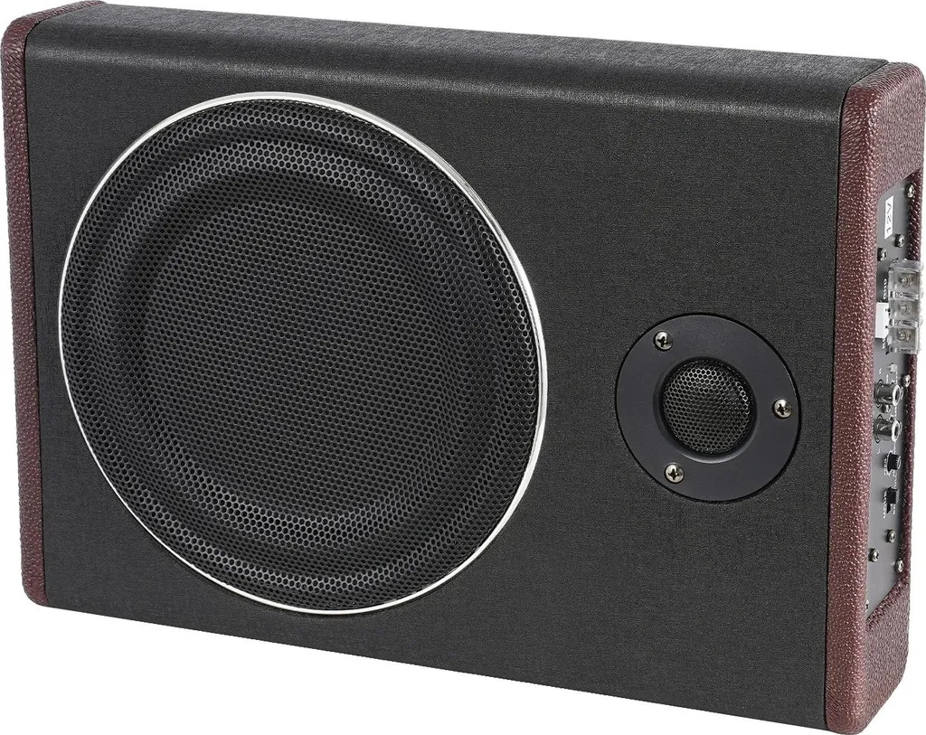 Caisson de basses voiture 8 pouces 600W Max 12V Subwoofer actif ultra-plat
