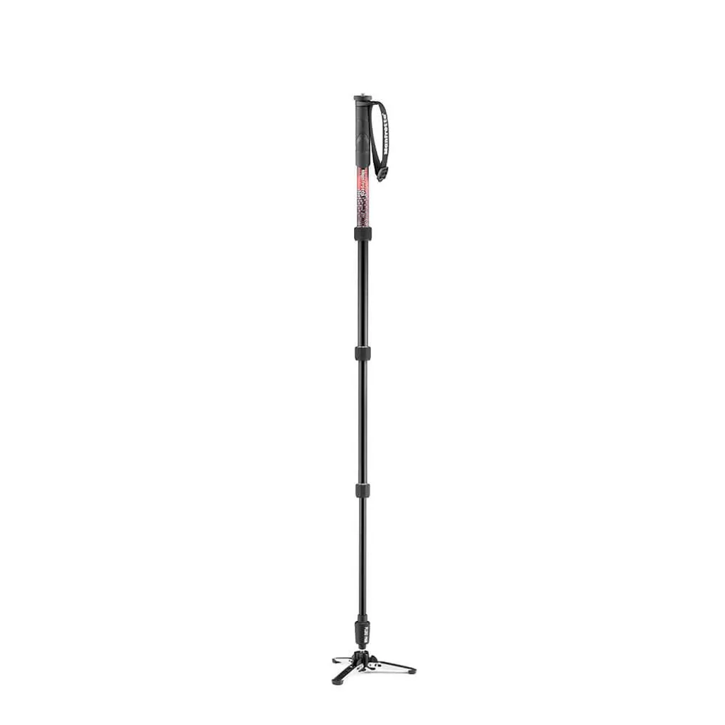 Manfrotto Element MII MVMELMIIA4 : Monopode Vidéo Rouge avec Base