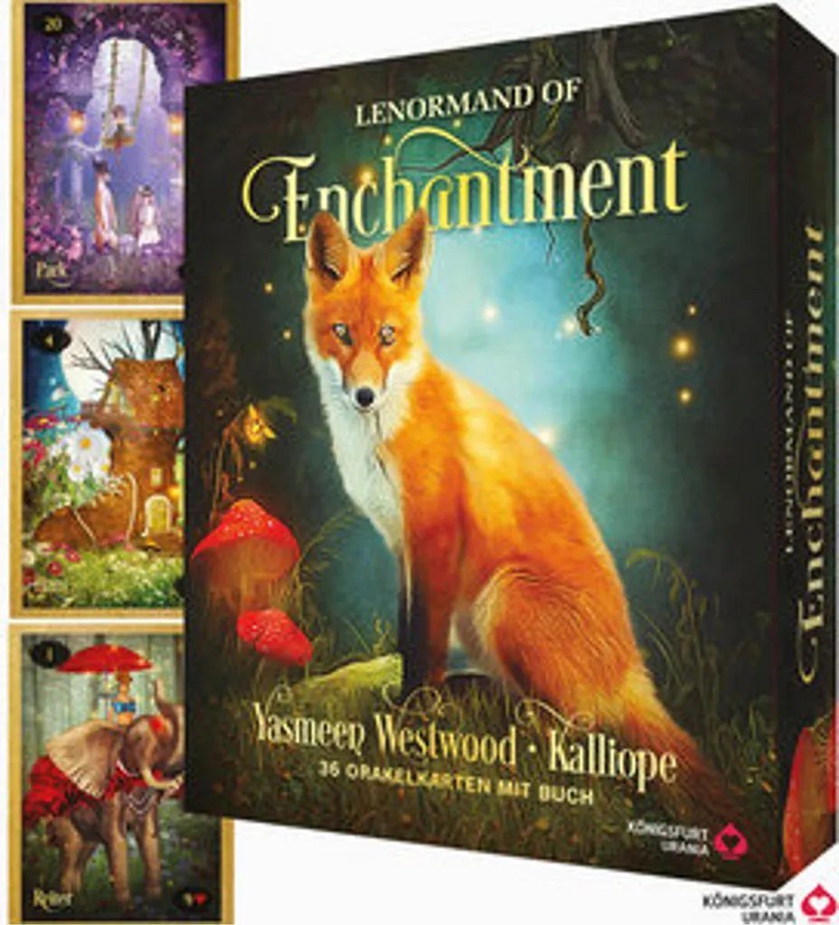 Lenormand of Enchantment Jeu de 36 Cartes Oracle Style Fantasy Féerique