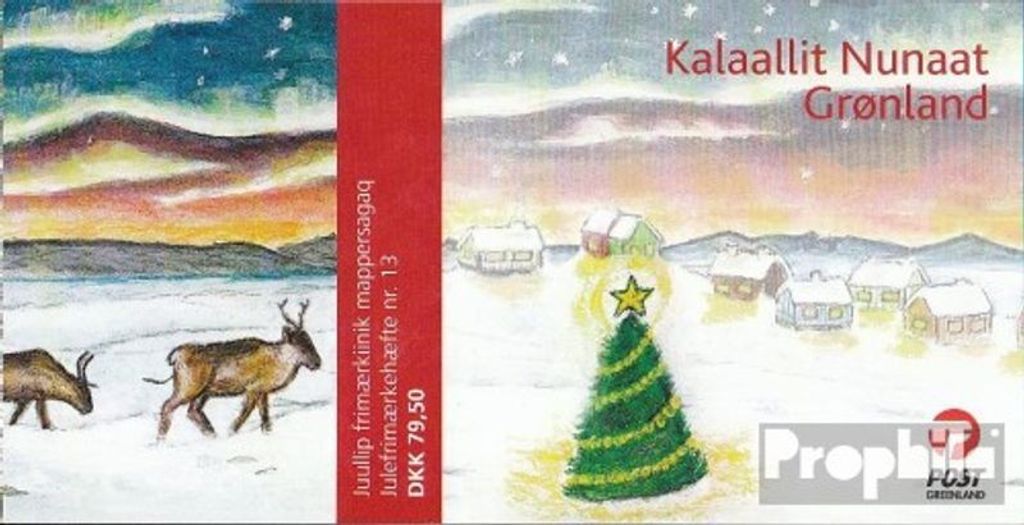 Briefmarken Dänemark - Grönland 2008 Mi 523-524MH (kompl.Ausg.) Markenheftchen gestempelt Weihnachten