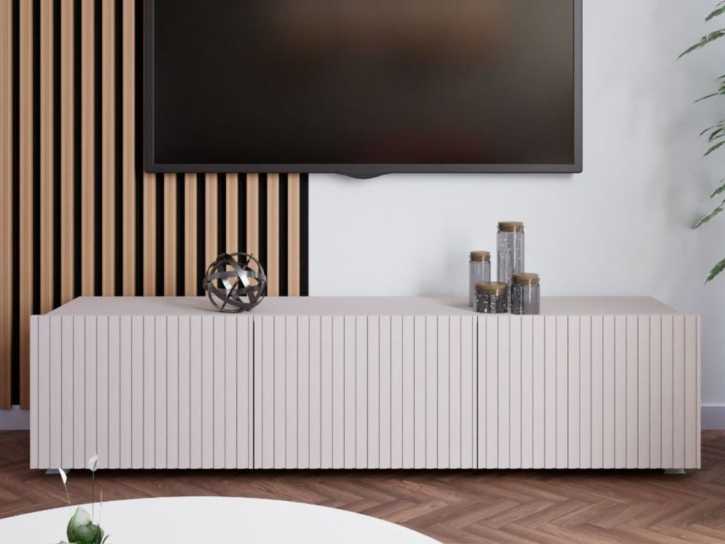 GrainGold TV-Schrank Kioto - RTV-Schrank, RTV-Tisch, Lowboard, Wohnwand Modern - TV-Schrank Cashmere