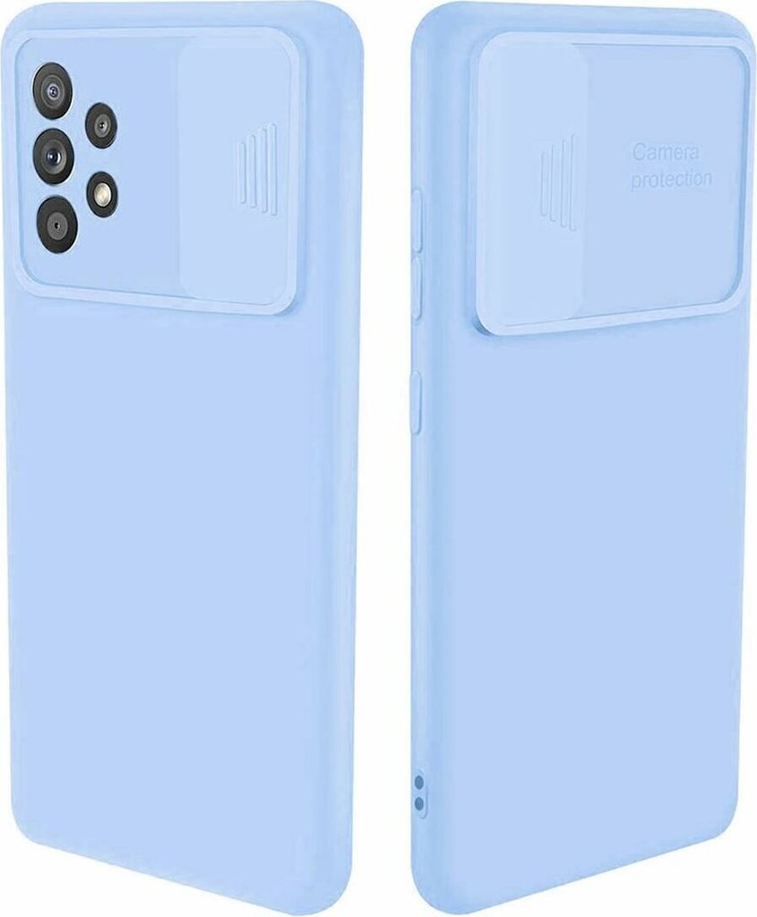 360 Grad Schutz CamShield Silikon Cover Case Slim Handyhülle Schutzhülle mit Kameraschutz Kameraabdeckung für Samsung Galaxy A52s 5G (A528B) Hel...