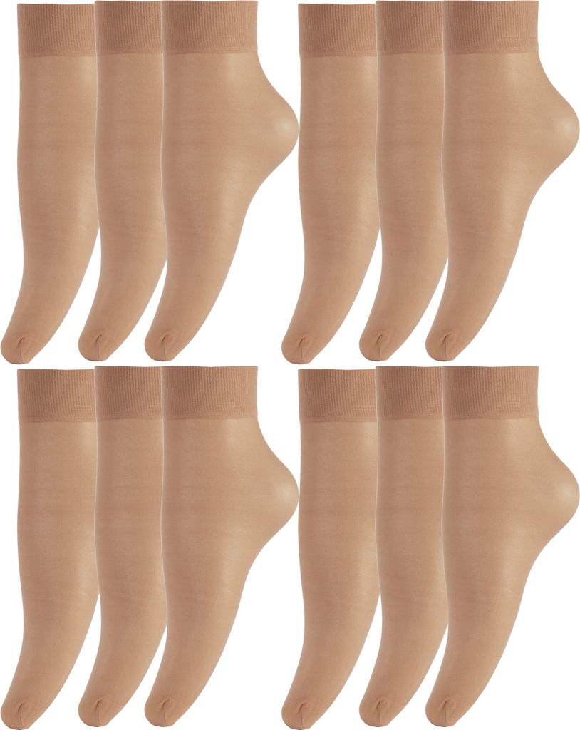 Bananalu 24 Paar 20 Den Nylon Socken feinstrumpfsöckchen Produktbild 