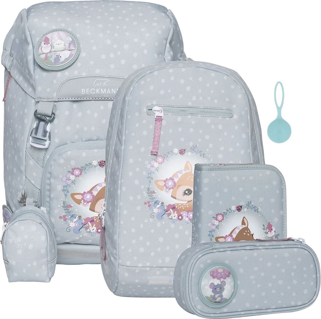 Beckmann Classic Forest Deer Dusty Mint Schulrucksack 6tlg. Produktbild