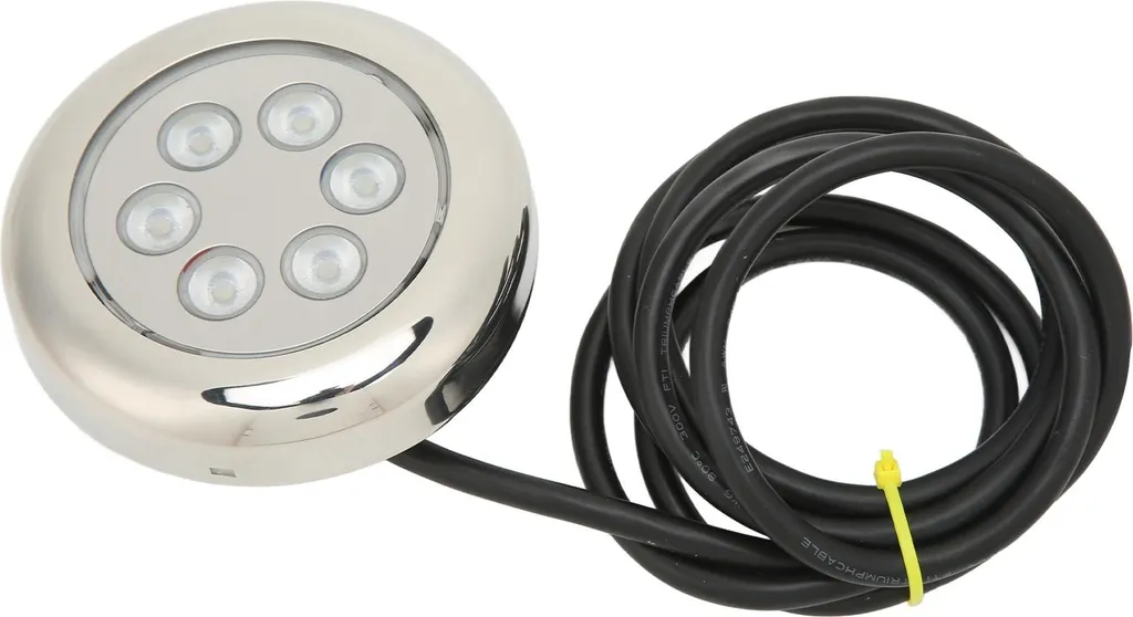 Projecteur LED Subaquatique RGBW Étanche IP68 pour Coque de Bateau