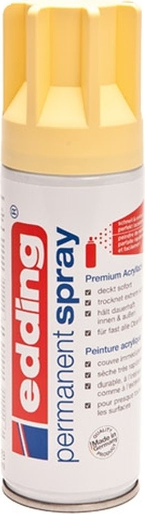 Acryl-Farblack Permanentspray pastellgelb seidenmatt Packung mit 6 Stück