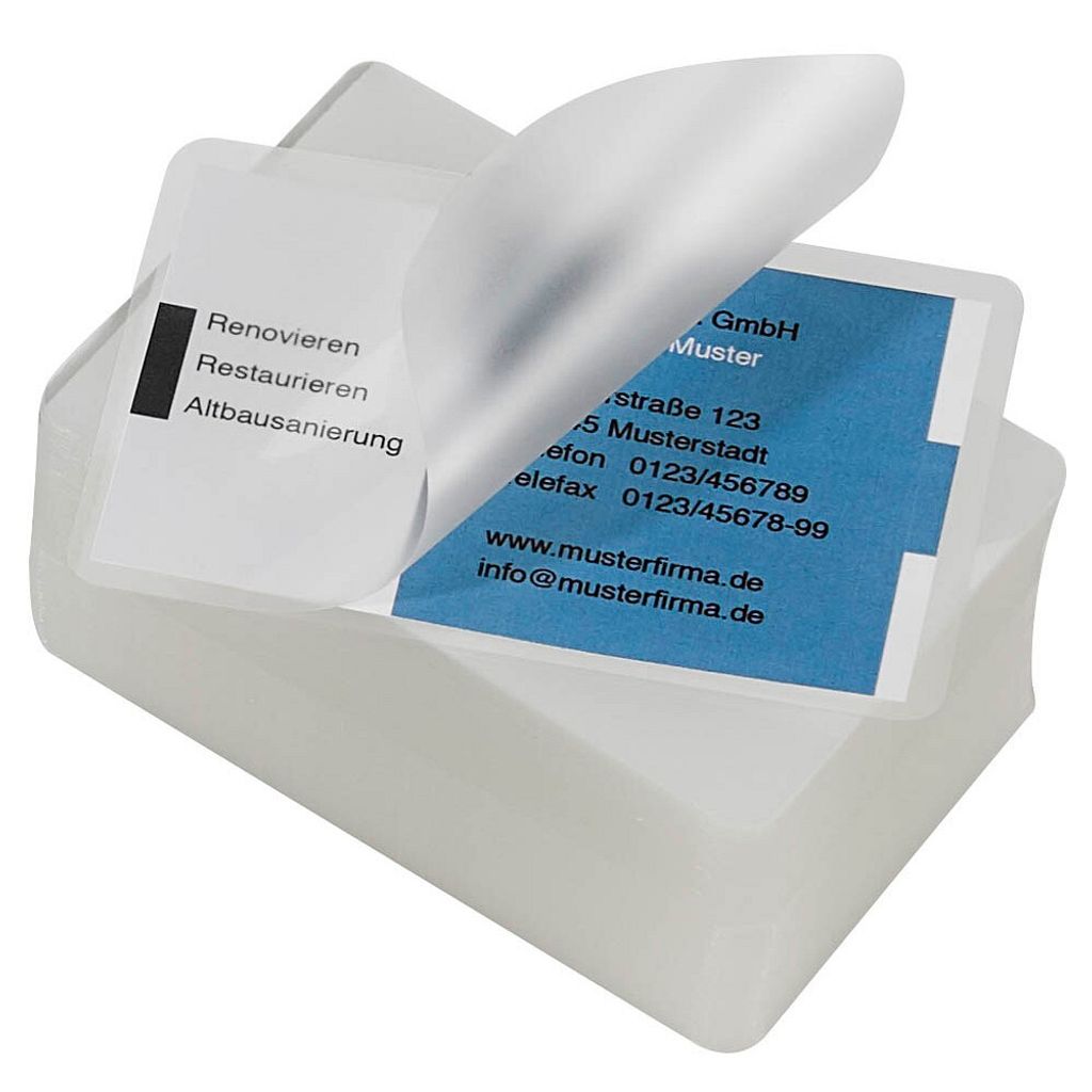LMG LMGBC-125 100x Laminierfolien glänzend für Visitenkartenformat