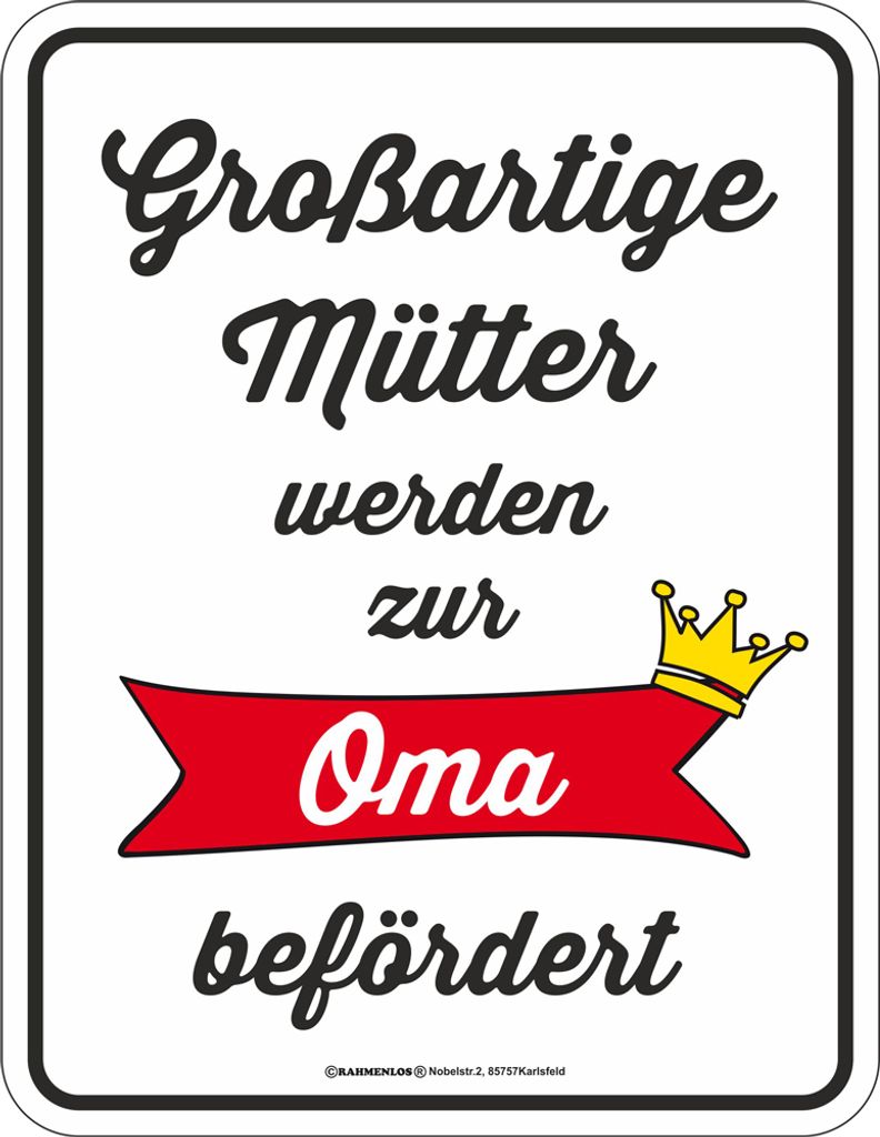 Großartige Mütter - Fun-Schilder - Blechschild