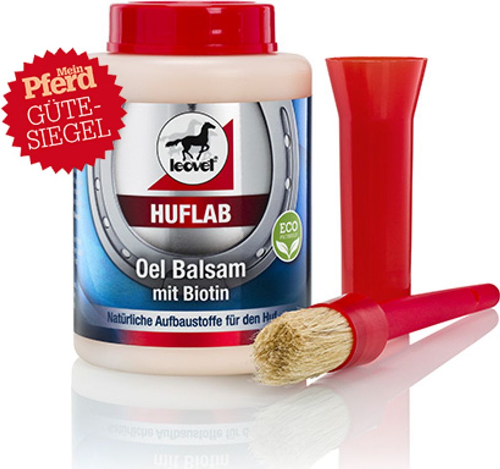 leovet HUFLAB Oel Balsam mit Biotin 500ml mit Pinsel Produktbild 