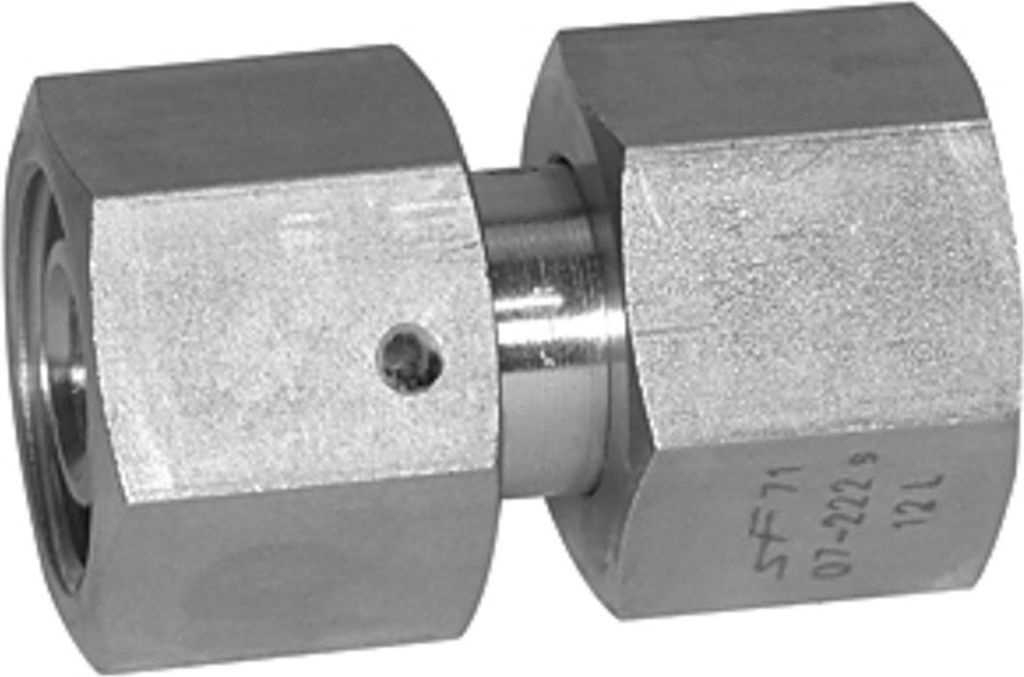 Riegler Einstellbare gerade Verschraubung, Dichtkegel, ES 1.4571 Ø 22 mm