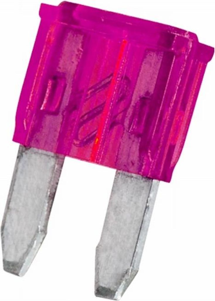 25x Mini-Flachsicherung 4A – Mini-Flachsicherung für Auto und Car-Audio – Rosa Autosicherung 11 × 8,6 mm – Kompaktsicherung für Fahrzeuge ...