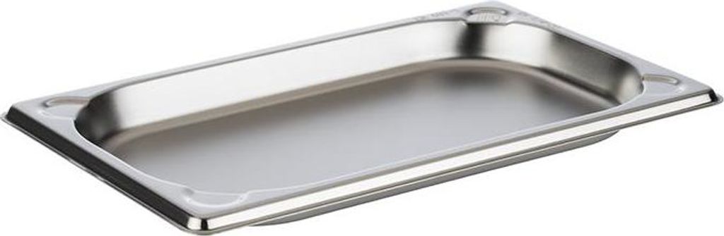 APS 81400 GN 1/4 Behälter, Edelstahl, 26,5 x 16,2 cm, Tiefe 20 mm, 0,5 Liter