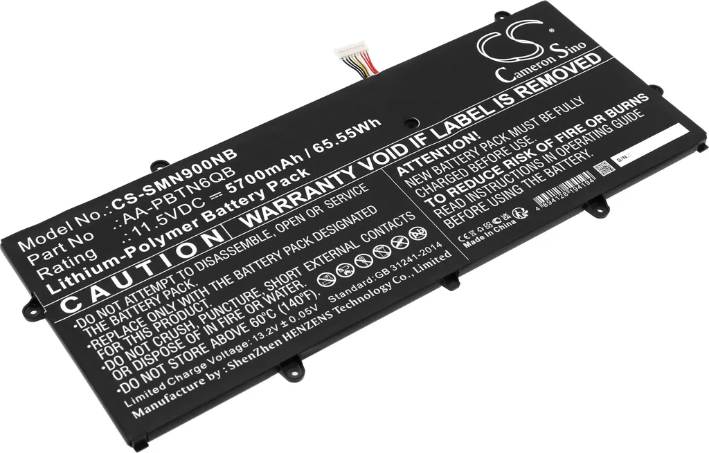 Batterie de Rechange Samsung Notebook 9 NP900X5N pour Travail Nomade