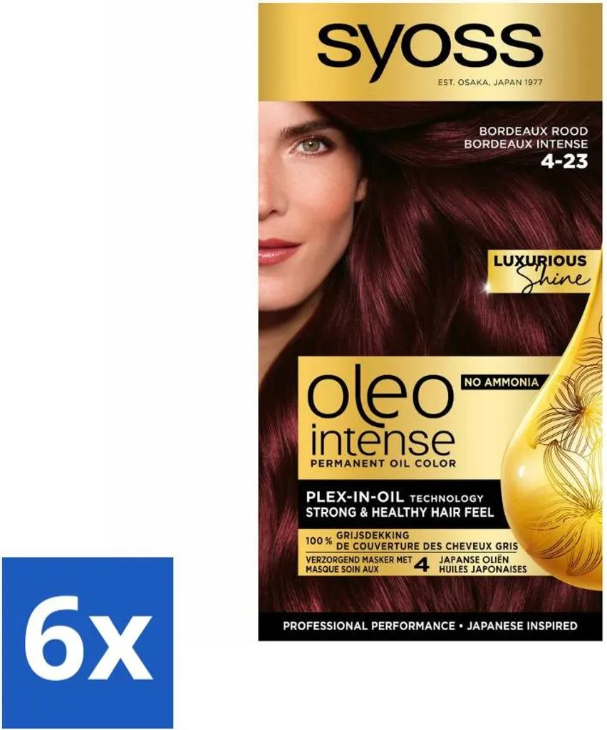 Syoss Oleo Intense 4-23: Il Rosso Bordeaux Che Dura Davvero (Pack 6)