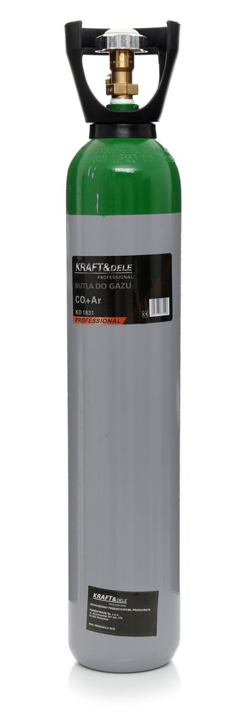 Kraft&Dele KD1831 prázdna plynová fľaša pre Ar+CO2 8L Obrázok produktu 