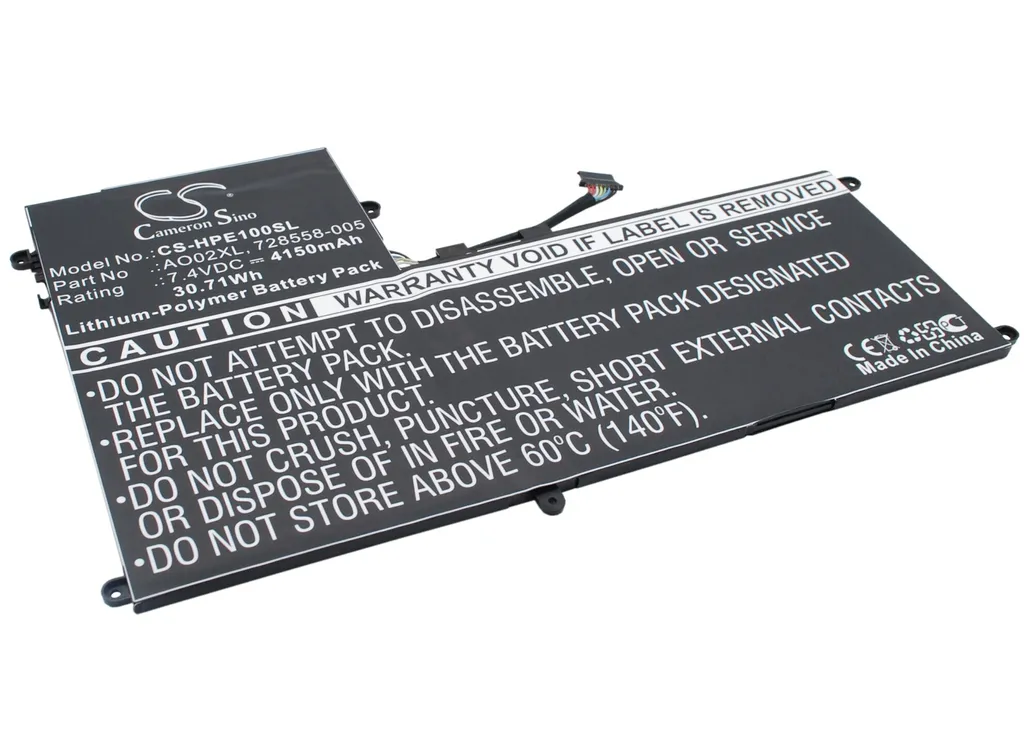 Batterie HP ElitePad 1000 G2 Haute Performance pour Modèle E4S47AV E4S49AV