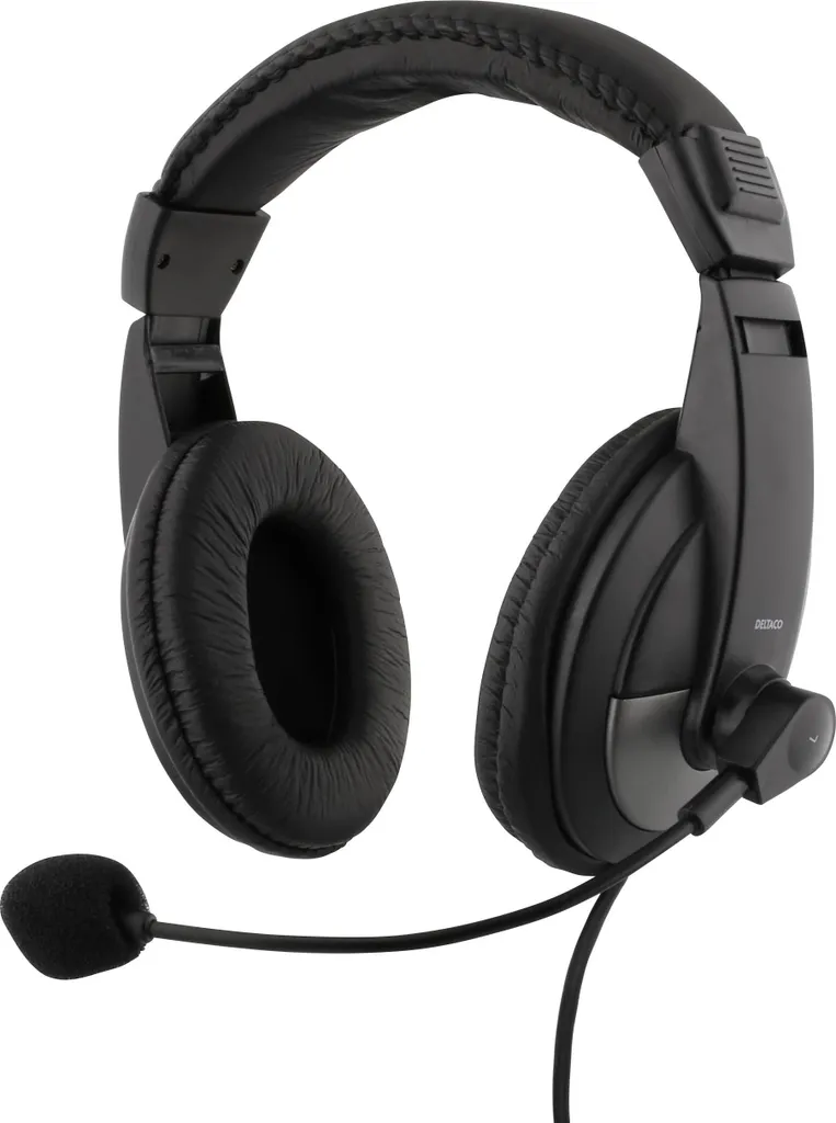 Casque anti-bruit passif avec micro - Fini les problèmes d'écho en Noir