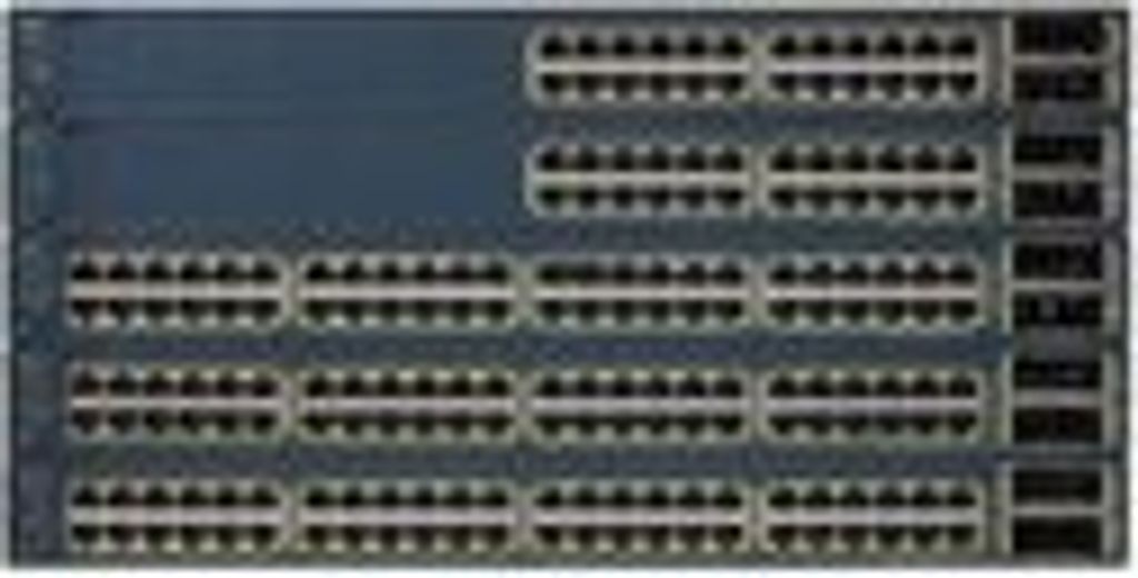 Cisco WS-C3560E-48TD-SD, gemanaged, 50, 48, 50, 1 Gbit/Sek, 1U, 128 MB, RAM