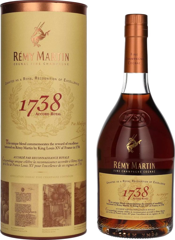 Remy Martin 1738 Accord Royal Cognac corsé et élégant 700ml Image du produit 
