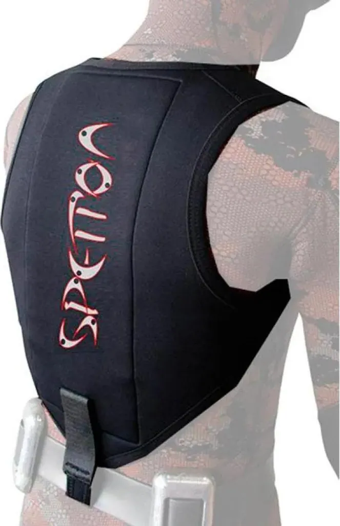 Baudrier d'apnée Spetton Rock Holle, gilet de poids chasse M noir