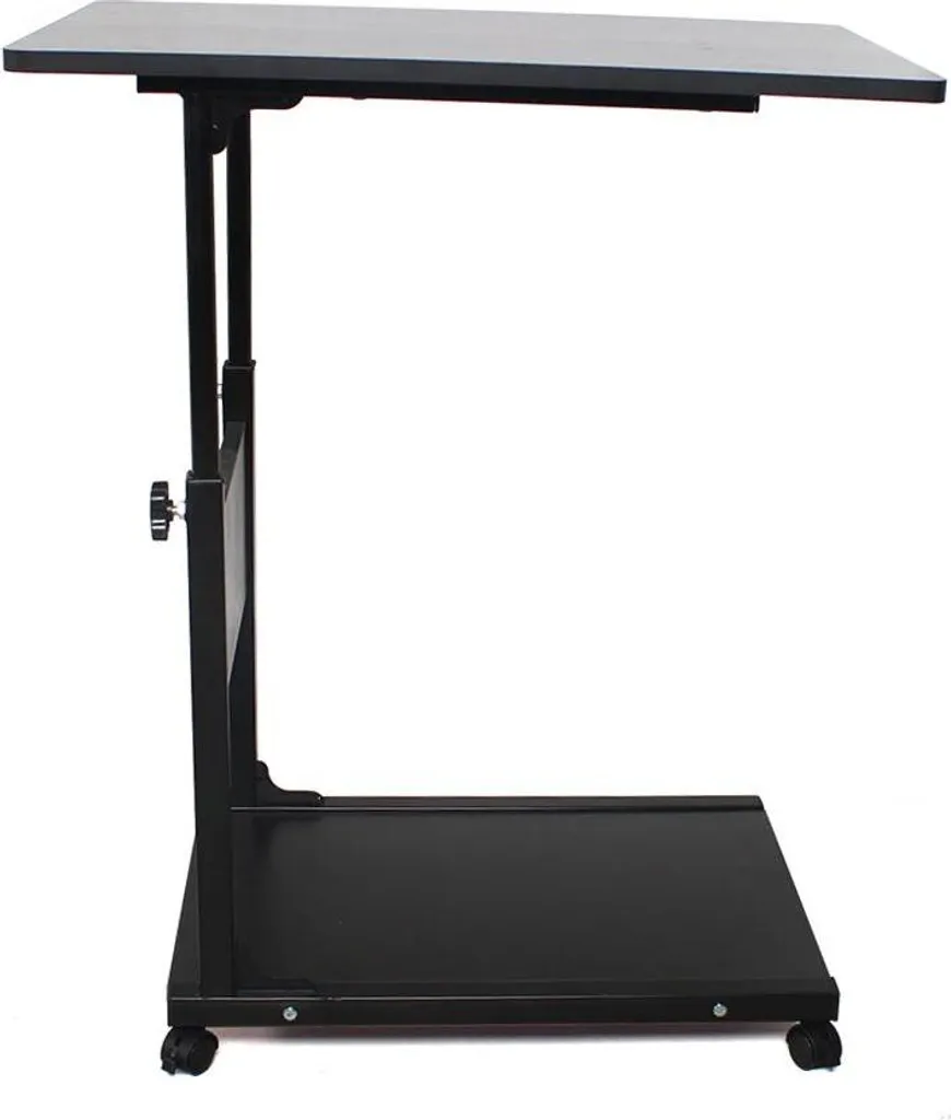 Table de lit ergonomique mobile pour limiter les maux de dos noire 60x40
