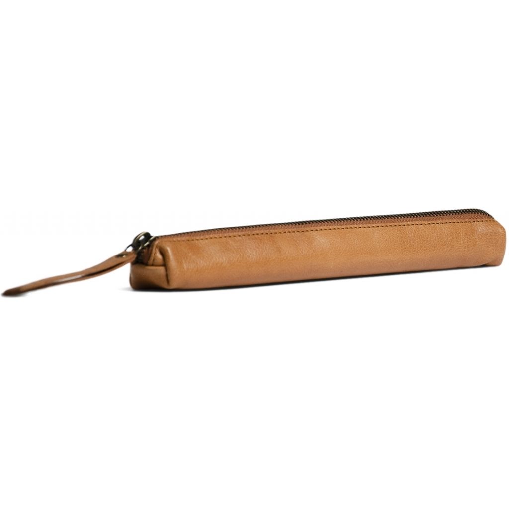 muud Hee XL Ledertasche Federmäppchen whisky