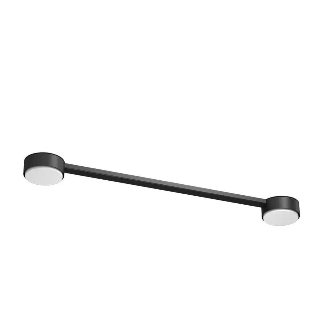 Plafonnier noir pour cuisine et couloir DROP LINE - Luminaire en métal