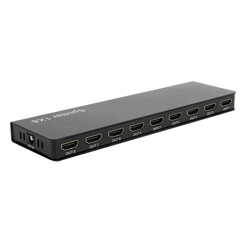Répartiteur HDMI 1 vers 8 Ports Full HD 1080P Distributeur Audio Vidéo