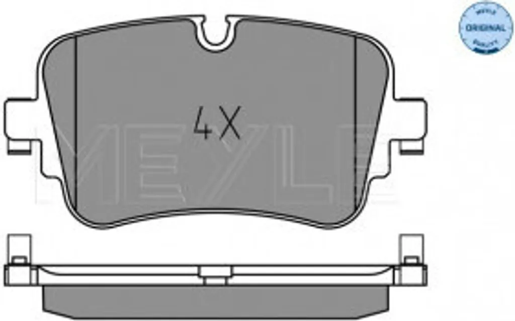 Plaquettes de frein Audi sans sifflement MEYLE 025 223 0717 OE 4KE698451A