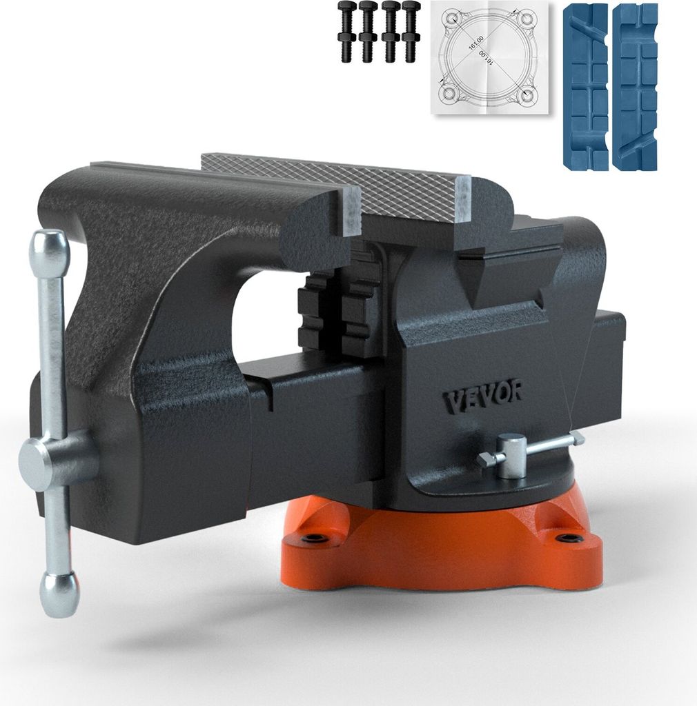 V Schraubstock Amboss 360° drehbar 1,5-7,4 cm Spannweite Produktbild 