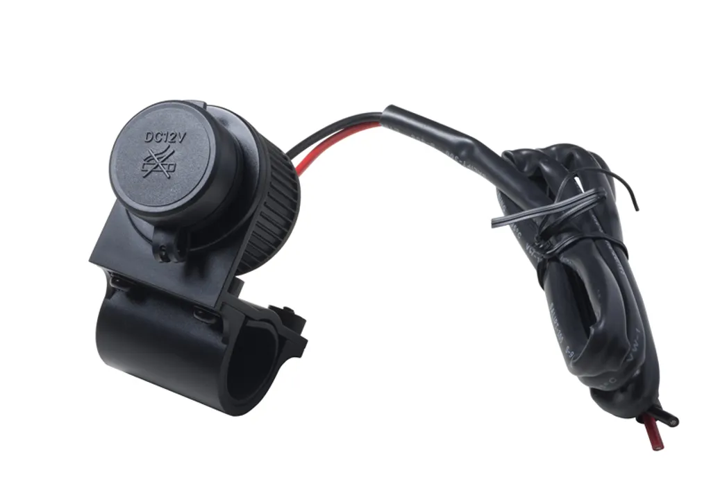 Prise allume-cigarette moto guidon - Finies les pannes de batterie