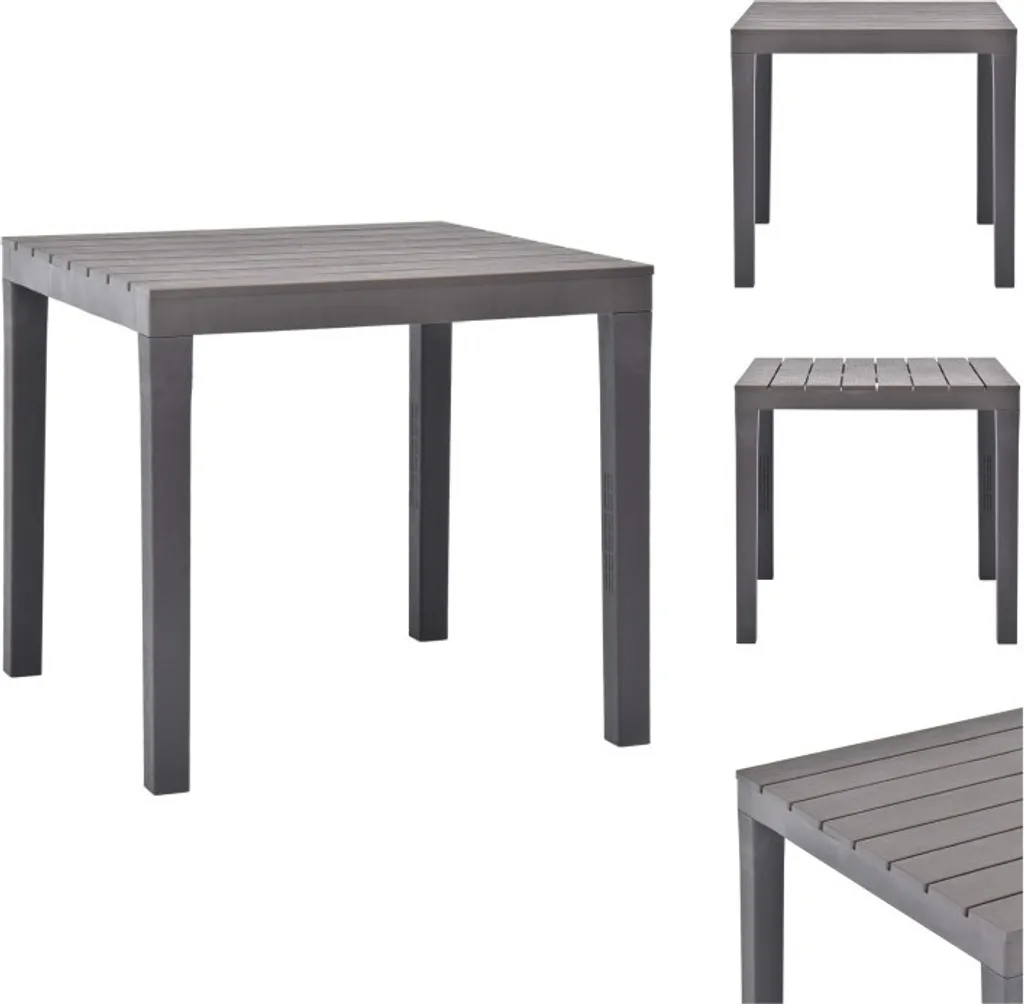 Tavolo da Pranzo Esterno Moka 78x78 vidaXL | Ideale per Famiglie
