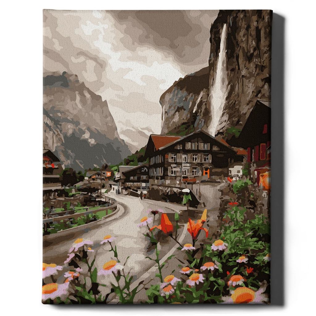 Oh Art! – Malen nach Zahlen Set Berge – 40x50cm, mit Produktbild 
