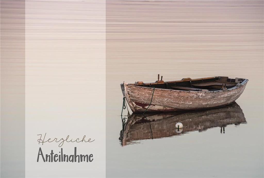 Trauer Beileid Kondolenz - Trauerkarte im Format 11,5 x 17