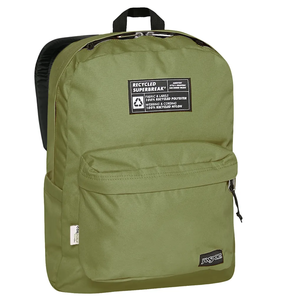 JanSport Recycled Superbreak sac à dos 26L en polyester recyclé noir