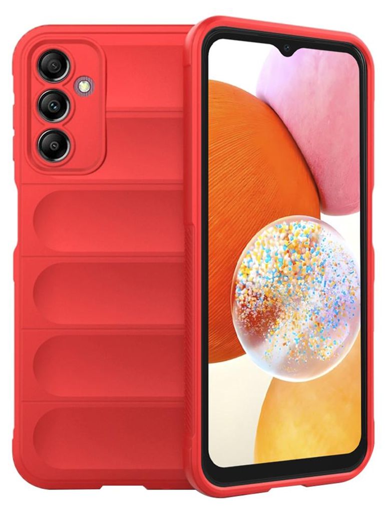 Techsuit Magic Shield Back Cover Hülle für Samsung Galaxy A14 4G/5G - Rot