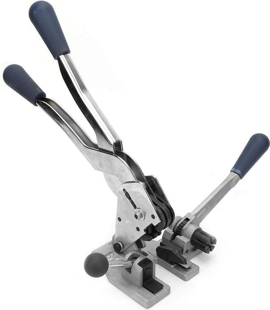 Allecto Premium Tendeur manuel 3 en 1 pour feuillard acier et PP 12-16mm