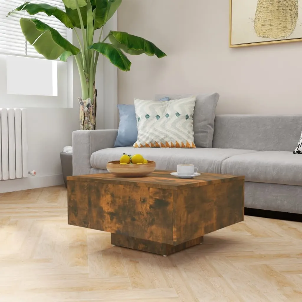 Maison Exclusive: Tavolino 60x60 Materiale Ligneo Rovere Affumicato