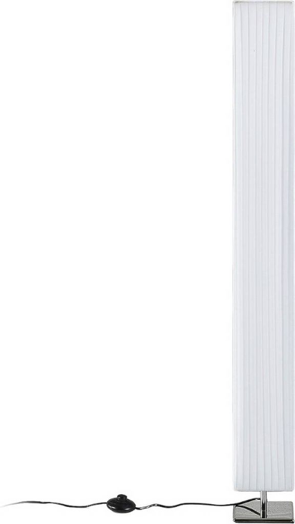 Lindby Stehleuchte Janno, weiß, Textil, Metall, 120cm, E27