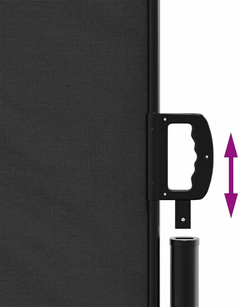 VidaXL Tenda Laterale 100x500 cm Nera - Privacy e Protezione Vento - 6