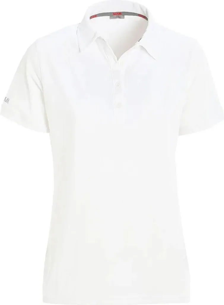 Slam Active Tech Pique Polo Blanc Femme Taille S en Tissu Respirant