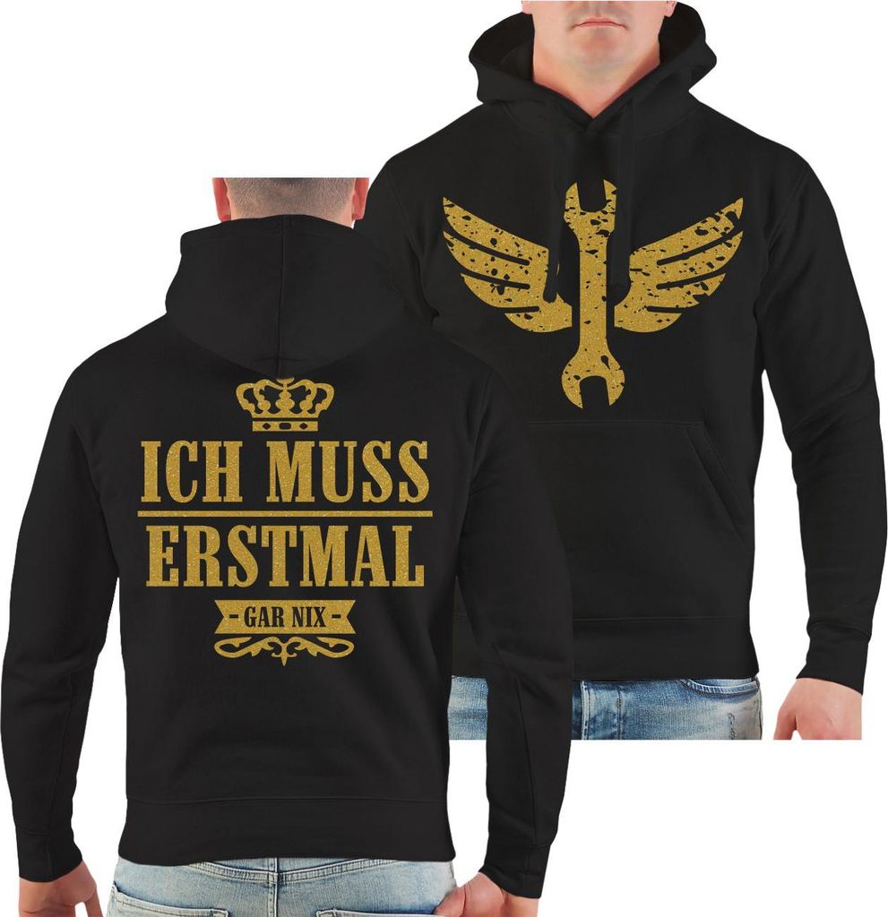 Herren Kapuzenpullover Werkstatt Schrauber