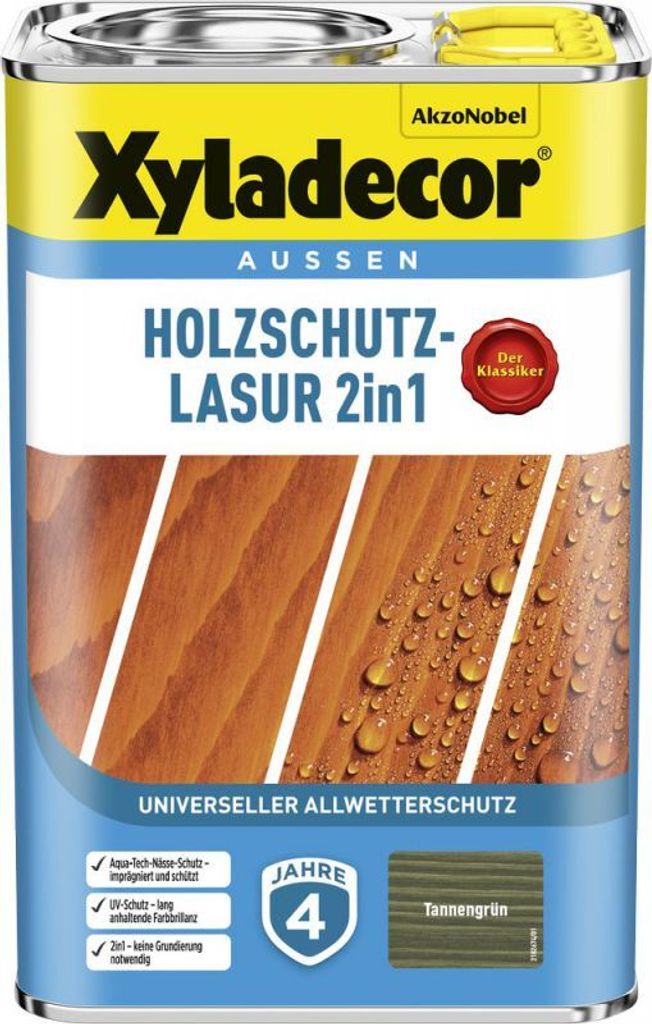 XYLADECOR Holzschutzlasur tannengrün 4 L Produktbild 