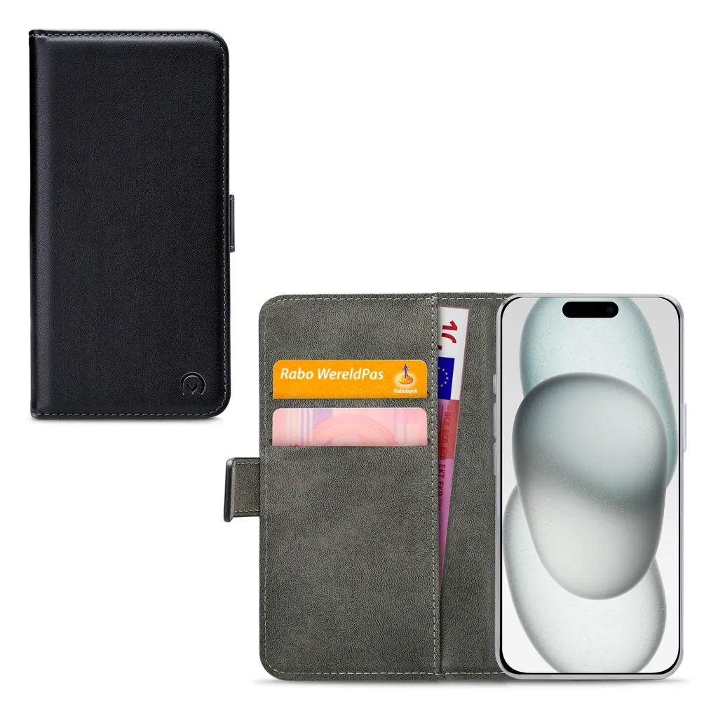 Protection Écran iPhone 15/14/13 Étui Intégral Noir Mobilize Book Case