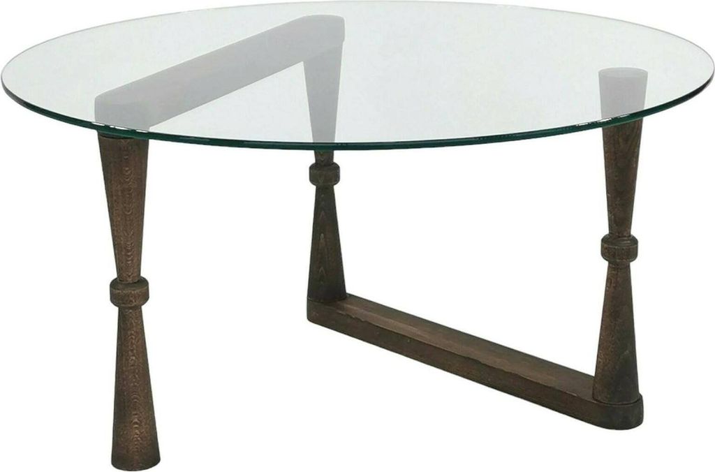 Dmora Couchtisch Vegastra 80x80x41h cm Braun, rund