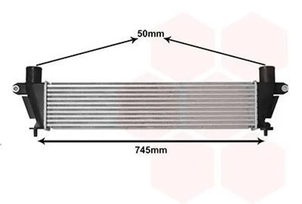 Intercooler VAN WEZEL 36014701 pour ISUZU D-MAX TFR TFS Performance